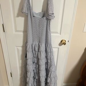 Lulu's Light Blue Ruffled Maxi Dress